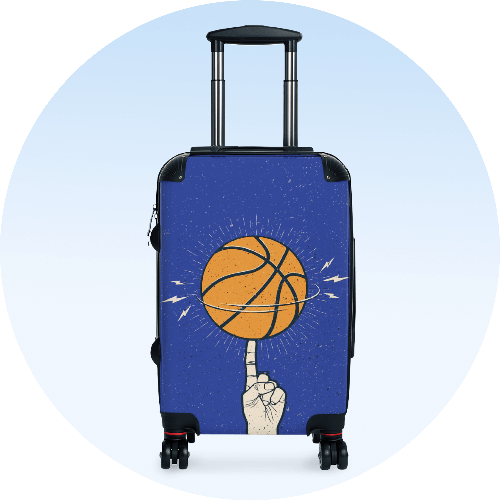 Custom Luggage Suitcases Sports Team