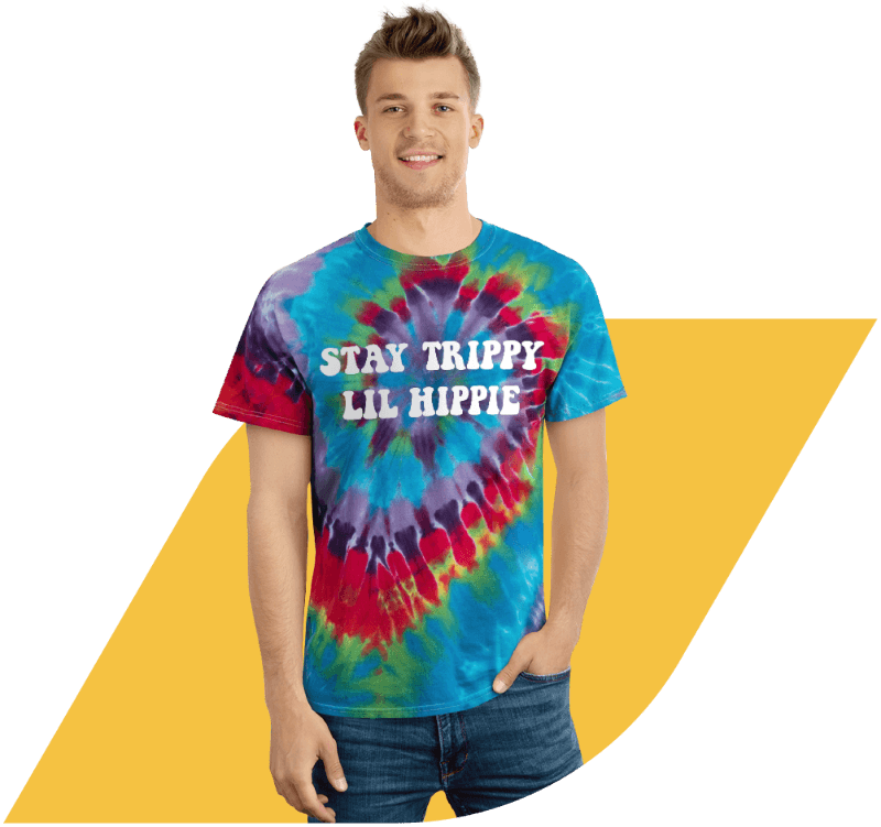 tie dye shirt print