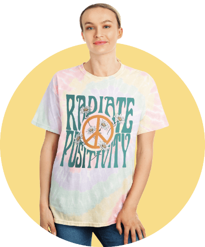 Inspirational tie-dye t-shirts