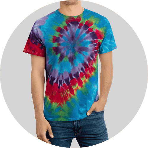 Spiral tie-dye t-shirt