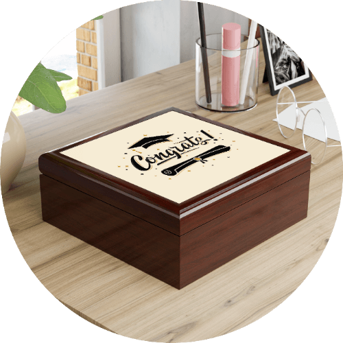 Personalised Wooden Art Box - Giveagift