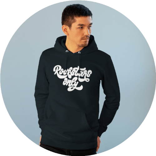 Black sweatshirts with online designs