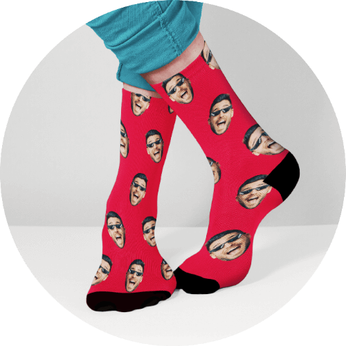 Custom Face Socks Print On Demand