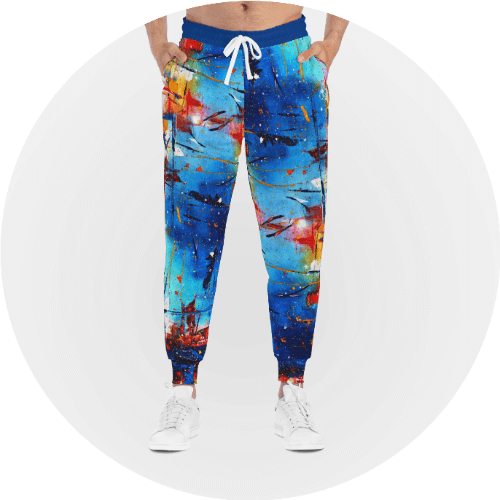 joggers with print