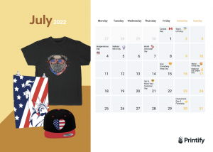 Ecommerce Calendar 2022 July