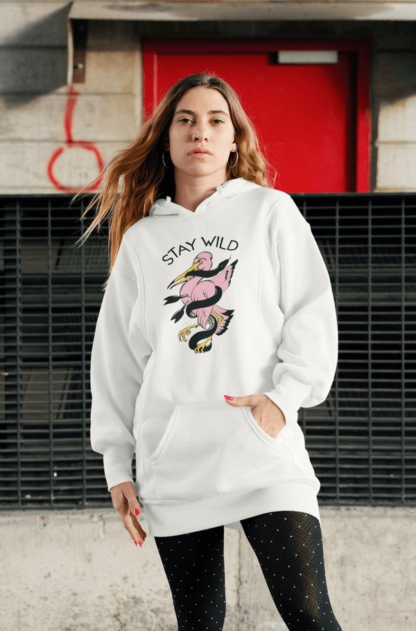 Printed Allover Hoodie - Ready to Wear