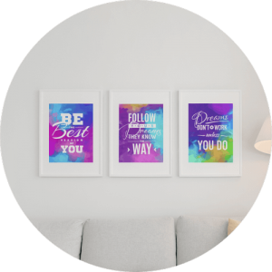 10 Awesome Poster Design Ideas Three Piece or Five Piece Motivational Posters 8