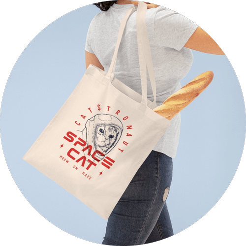 Tote bag — 100% recycled polyester and cotton