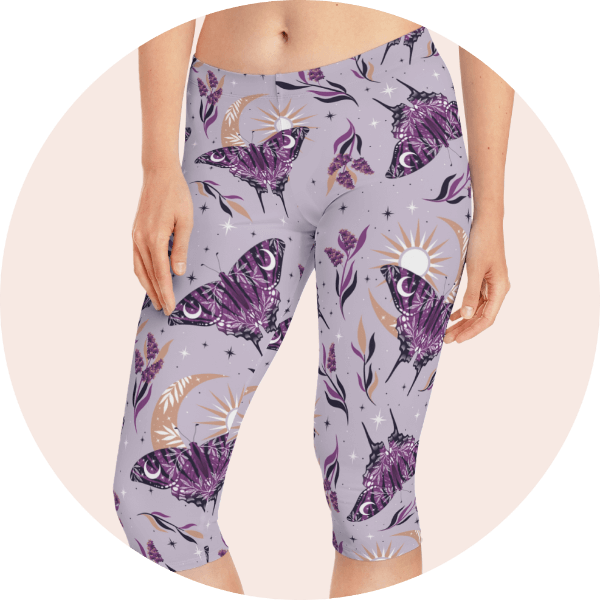 Offrandes Printed Capri Leggings