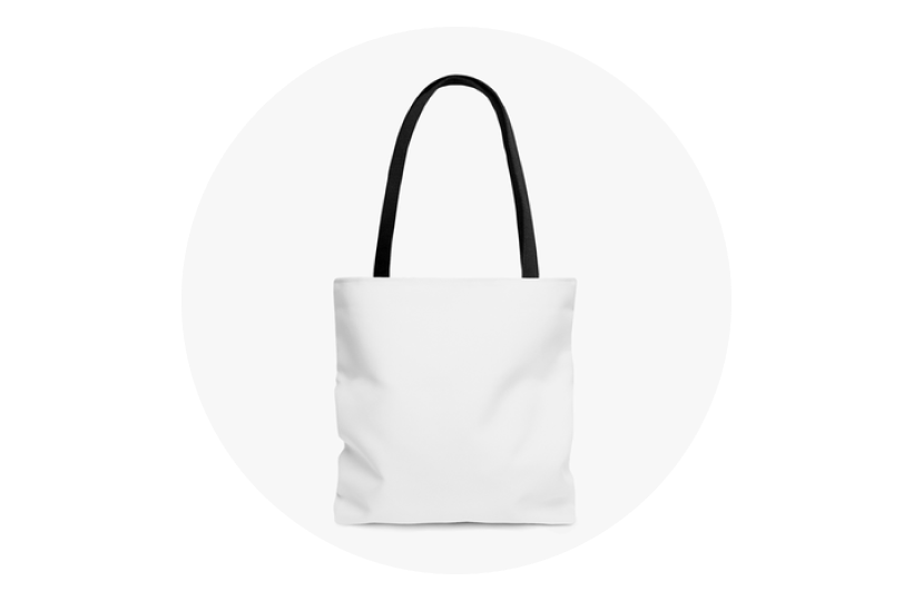 Black Handle Aop Tote Bag Size Chart Aop Tote Bag Mockup Size 