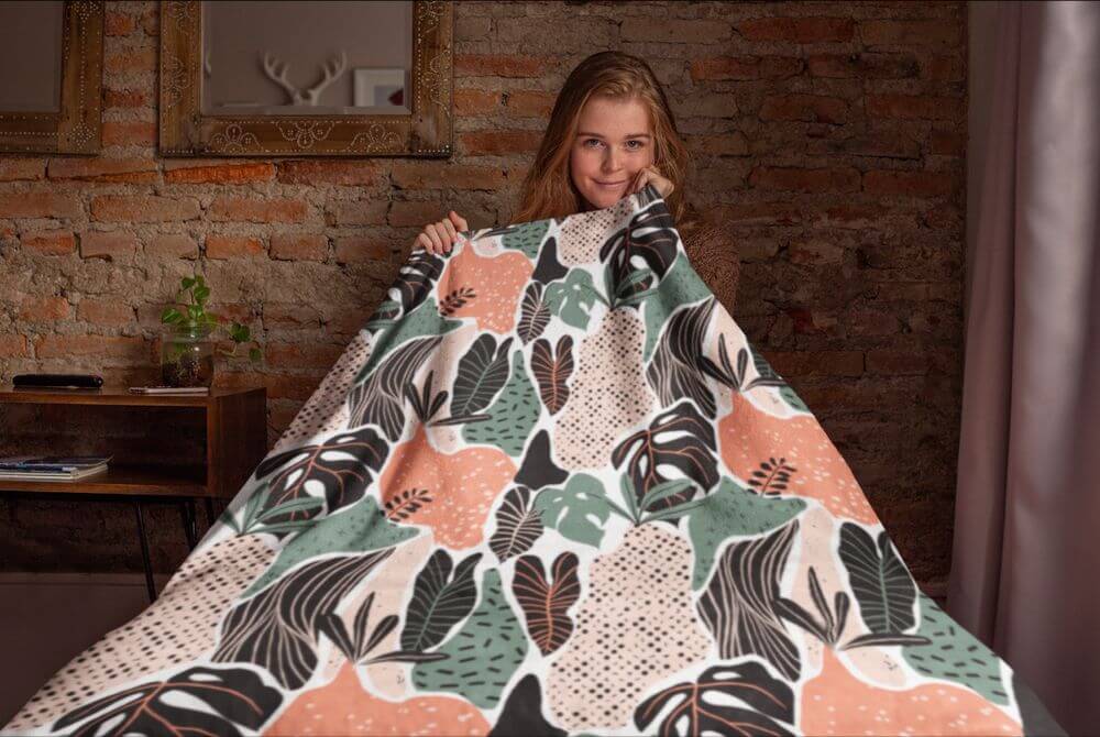 Custom Sherpa Blanket Custom Products Printify