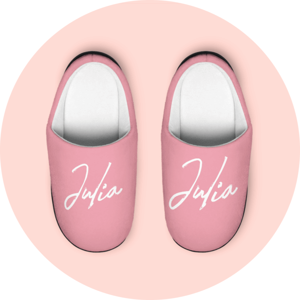 Personalised bedroom online slippers