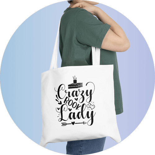 Recycled Cotton Promo | Book Tote - Custom Print