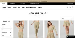 24 Examples of the Best Shopify Stores - Alo Yoga