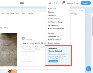 Creating a Website With the Wix Editor