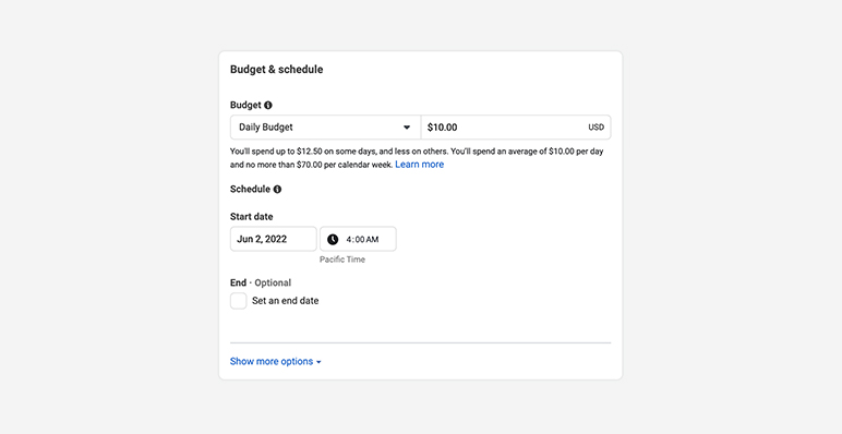 How to Run Facebook Ads - Budget