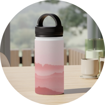 More Swimming Accessories From Printify - Stainless Steel Water Bottle, Handle Lid