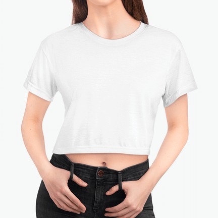 Custom T-Shirts All-Over-Print Crop T-Shirt