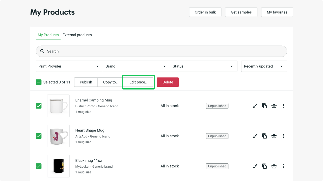 Our Brand New Bulk Price Editing Tool Update
