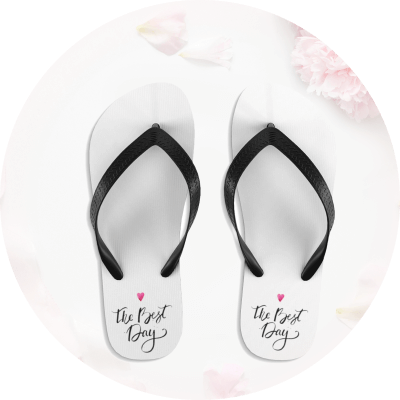Personalized Wedding Gifts & Merchandise Flip Flops