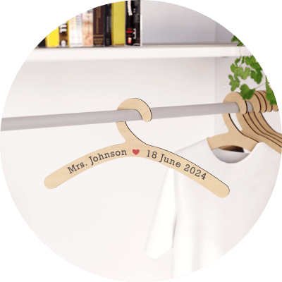 Personalized Wedding Gifts & Merchandise Wooden Hanger