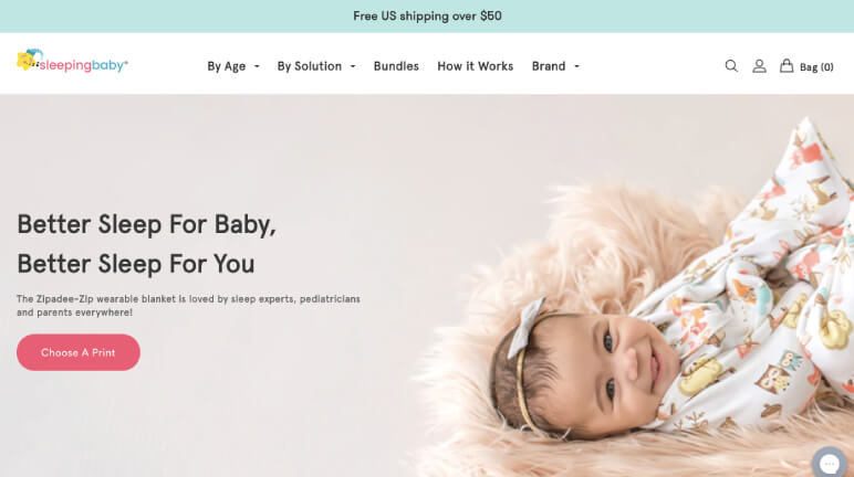 The Best Shopify Clothing Stores for Babies - Sleeping Baby