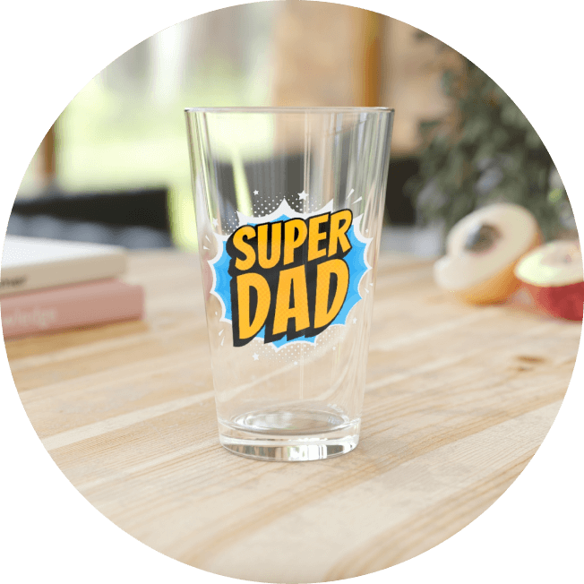Dad pint glass Dad pint glass