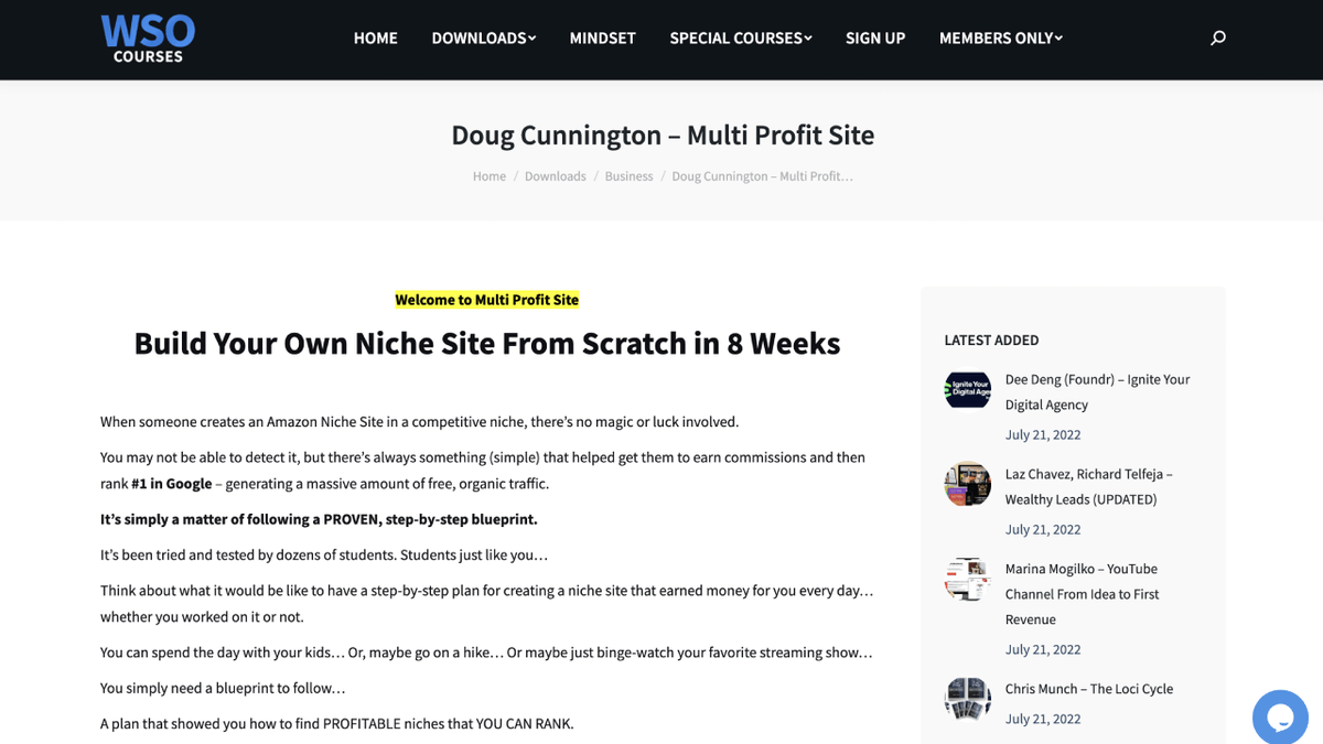 Doug Cunnington - Multi-profit Niche Site