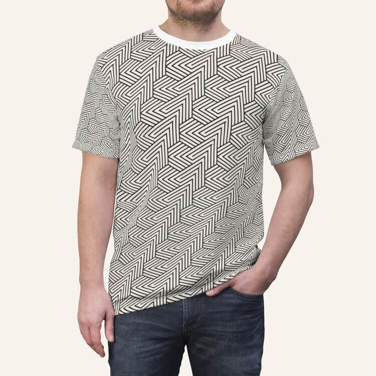 Patterned t shirts hotsell