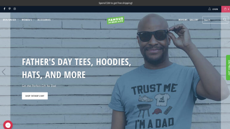 Successful Shopify T-Shirt Store - Famous IRL