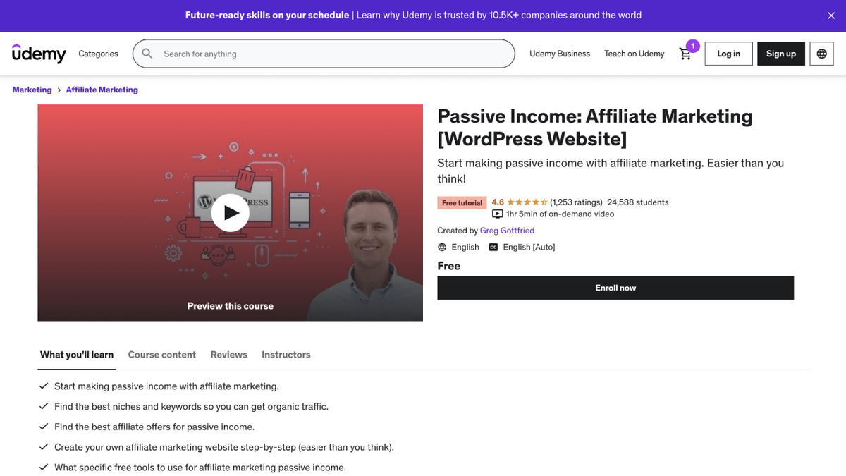 Udemy - Passive Income - Affiliate Marketing