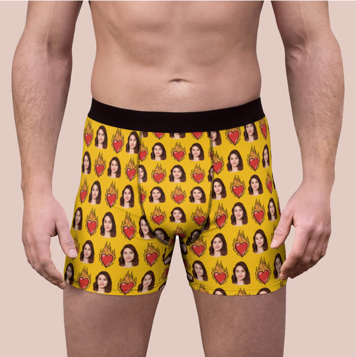 Custom Men's Boxer Briefs Childlike - Personalized Funny Photo Face Underwear For Men Best Gift For Him