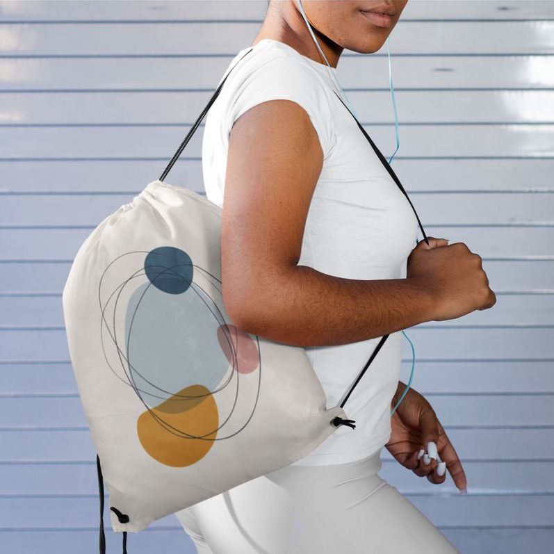Custom Drawstring Bags With Minimalistic Designs