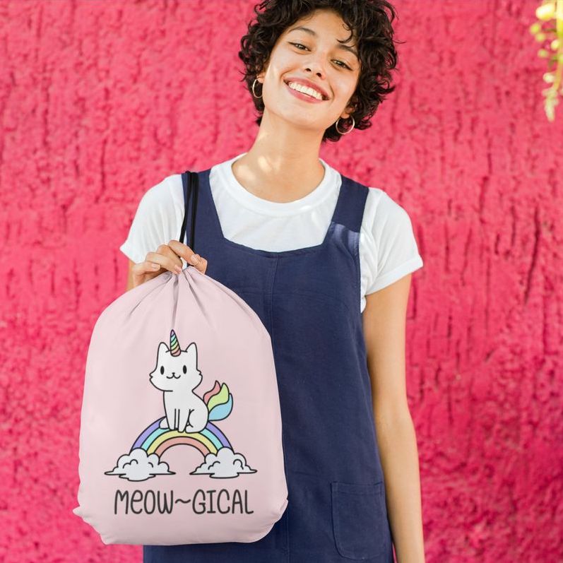Custom Drawstring Bags With Pets