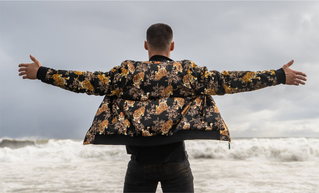 Custom Wax Print Bomber Jackets - Handmade And Unique Designs