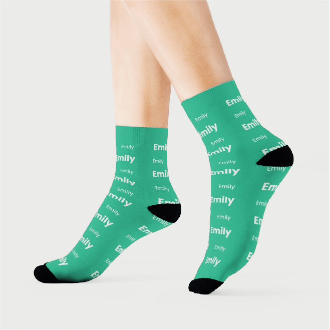 Custom Socks With Personalized Text