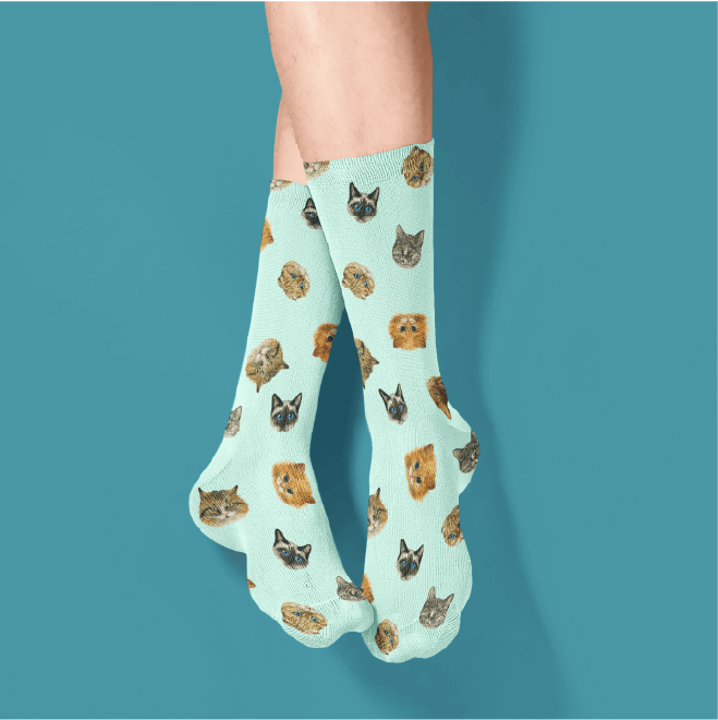 Custom Socks With Pet Pattern