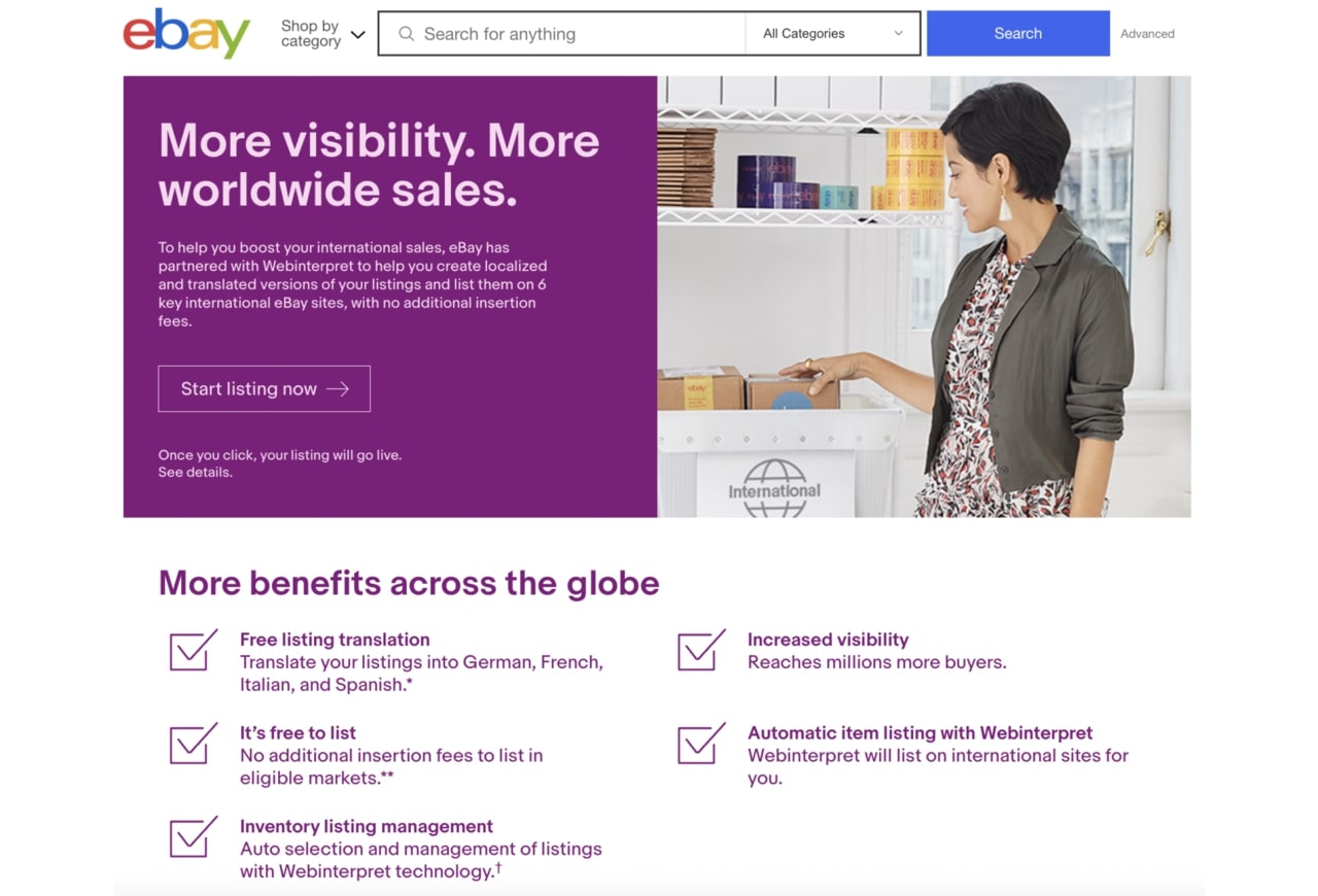 Best Platforms to Expand Internationally - eBay