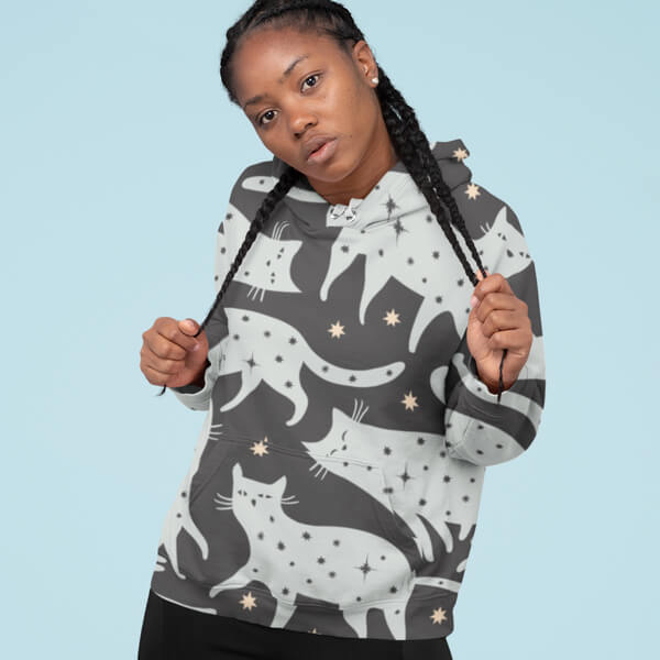 Make and sell custom all over print hoodies with Printify