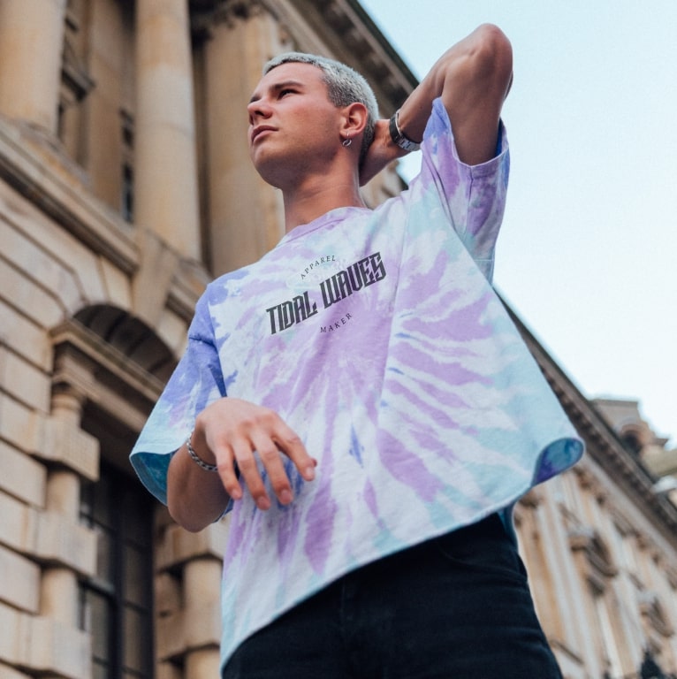 dye printed tee