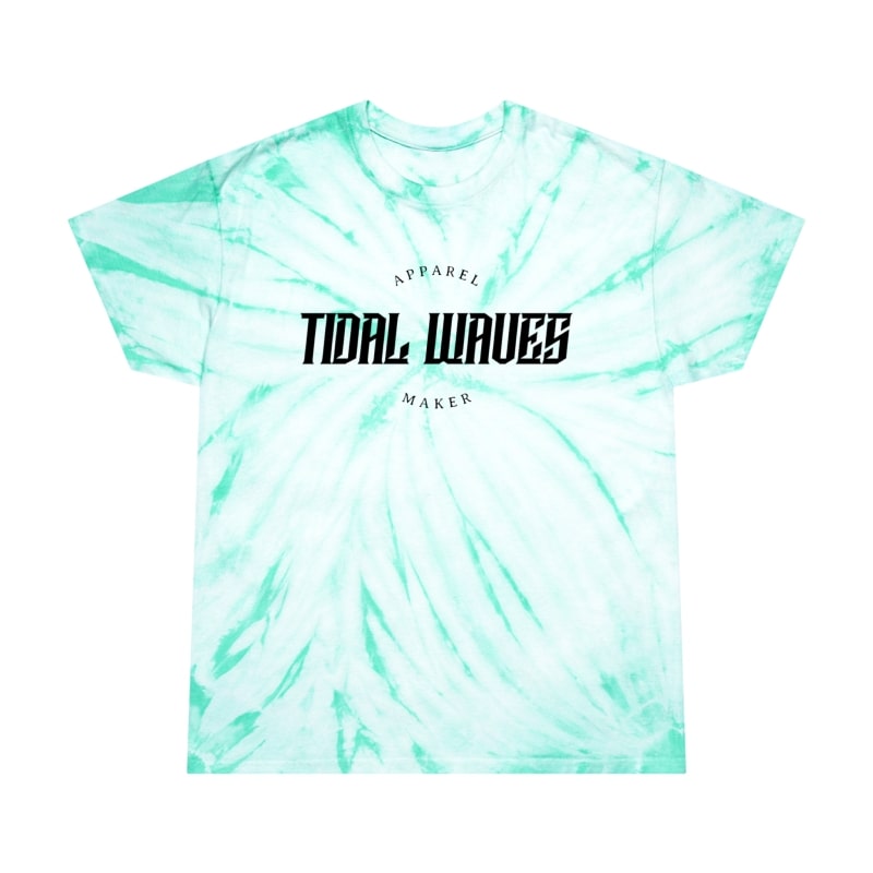 Printify Sleepy Keyboard Tie-Dye Shirt Minty / L