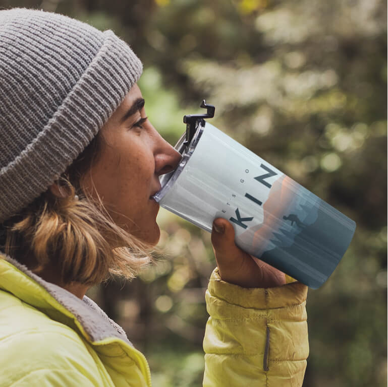 Personalized Photo Thermos  Custom 25 oz Travel Thermos