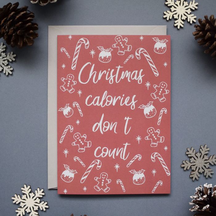 Funny Christmas Cards - Christmas Calories Don’t Count