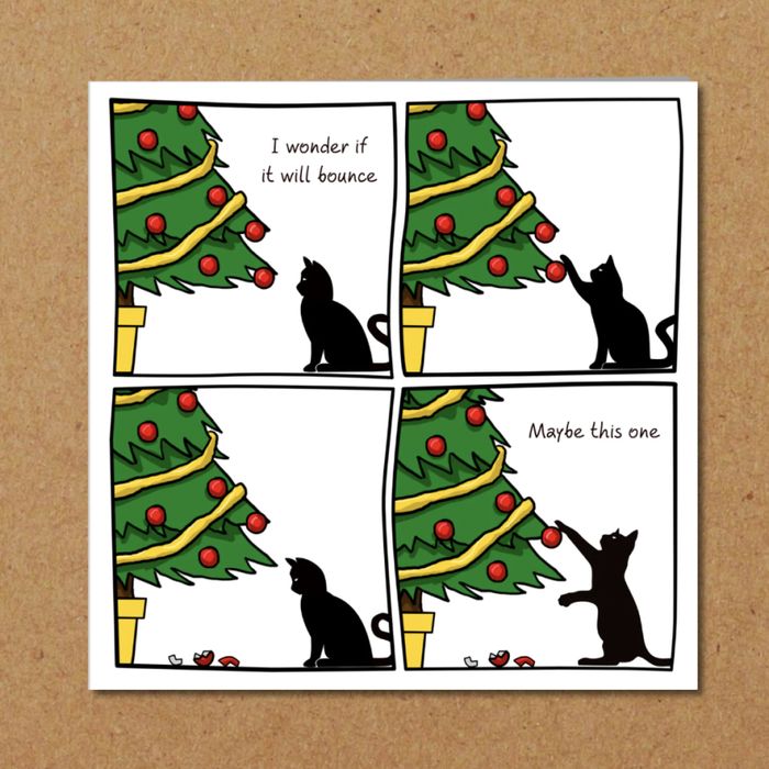 Funny Christmas Cards - Funny Cat Christmas Cards