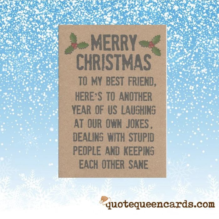 Funny Christmas Cards - Merry Christmas, My Friend
