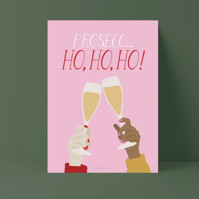 Funny Christmas Cards - Prosecc… Ho, Ho, Ho