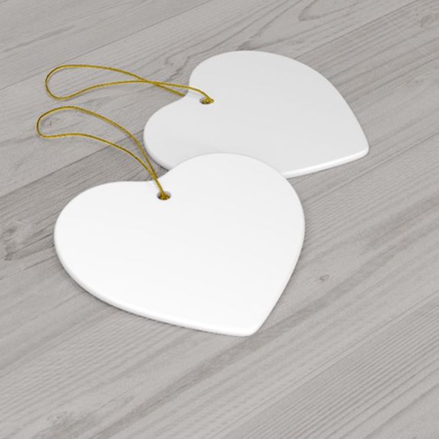 Best Custom Ceramic Ornaments, 4 shapes - hearts