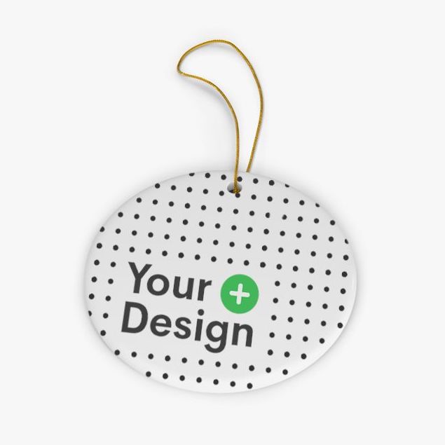 Best Custom Ceramic Ornaments, 4 shapes with your design