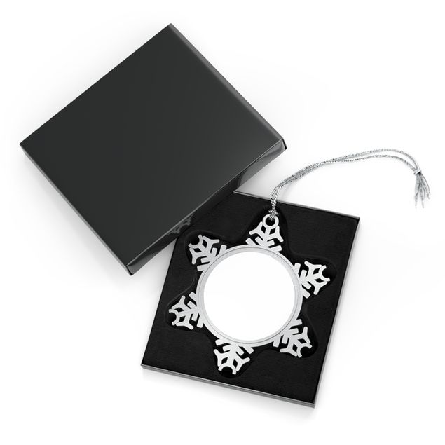 Best Custom Pewter Snowflake Ornaments with Box