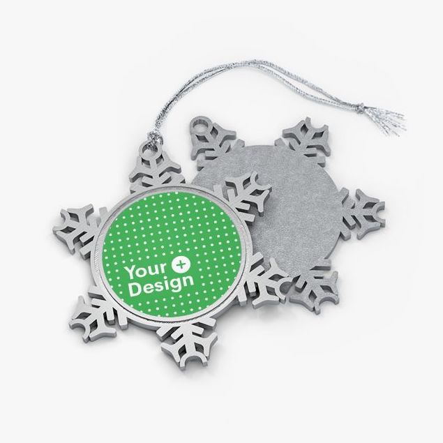 Best Custom Pewter Snowflake Ornaments with your design